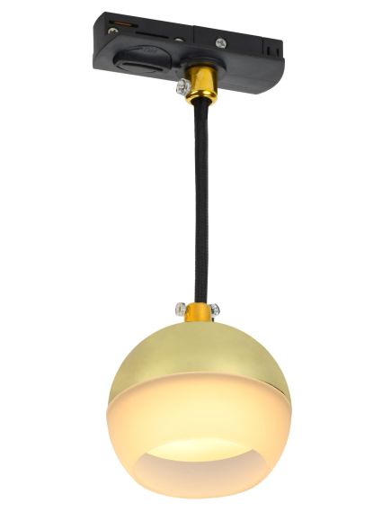 LIGHTING Светильник 4119 декоративный трековый подвесной под лампу GX53 золото IEK, 3 image