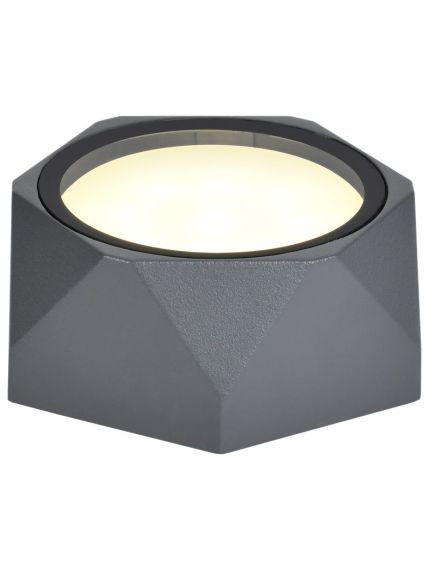 LIGHTING Светильник уличный 5304 потолочный под лампу GX53 IP65 серый IEK