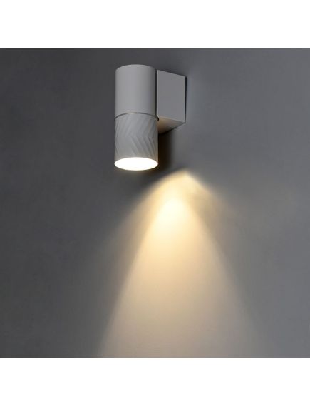 LIGHTING Светильник уличный 5107 настенный под лампу GU10 IP65 белый IEK, изображение 3