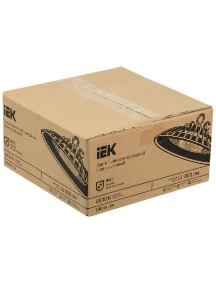 Комплект ПРОМО Светильник ДСП 3005 PRO 100Вт 90гр 6500К IP65 (LDSP0-3005-100-90-K23) + трубка термоусадочная (UDRS-D3-1-K02) IEK, изображение 3