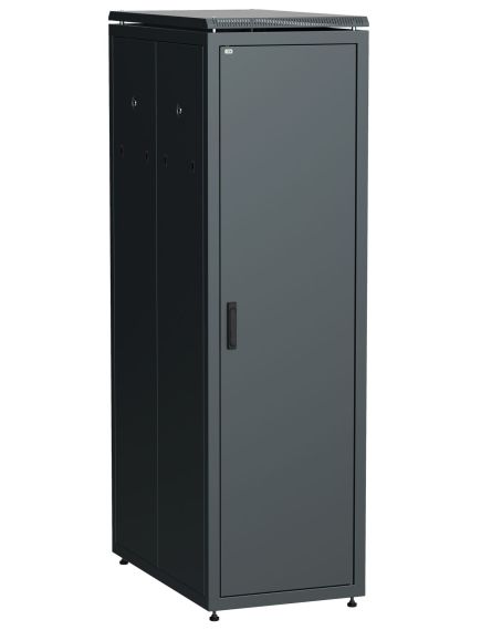 ITK LINEA N Шкаф сетевой 19" 42U 600х1000мм металлическая передняя дверь черный