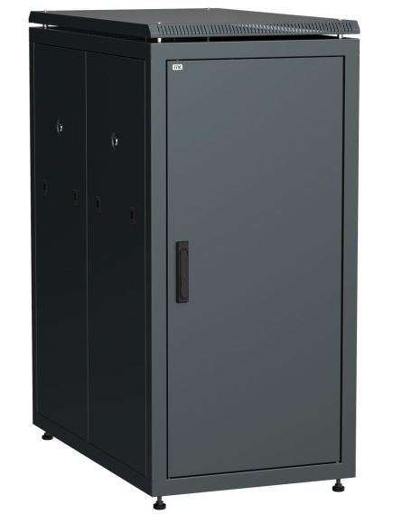 ITK LINEA N Шкаф сетевой 19" 28U 600х1000мм металлическая передняя дверь черный