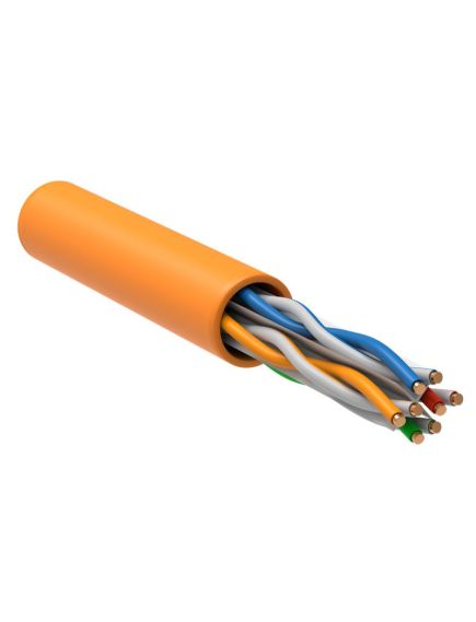 ITK Витая пара U/UTP кат.6 4x2х23AWG solid LSZH нг(А)-HF оранжевый (305м)