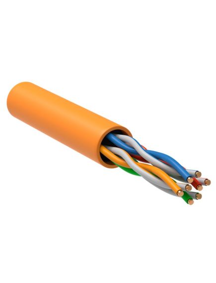 ITK Витая пара U/UTP кат.5E 4x2х24AWG solid LSZH нг(А)-HF оранжевый (305м)