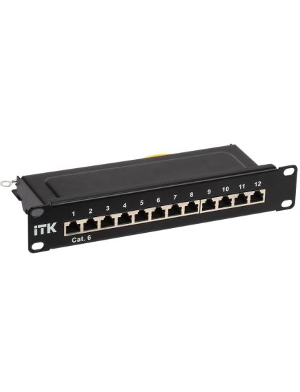 ITK 1U патч-панель кат.6 STP 12 портов 10" Dual IDC