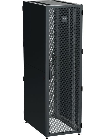 ITK by ZPAS Шкаф серверный 19" 42U 600х1000мм одностворчатые перфорированные двери черный РФ, 2 image