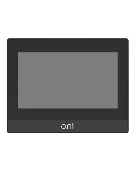 Графическая сенсорная панель оператора  ETG серии ONI. Экран 9,7” TFT LCD. Цветопередача 24 бит. Разрешение экрана 1024×768. Яркость 350 cd/m2. Время работы дисплея 50 000 часов. ЦПУ 600MHz ARM Cortex-A8.  Память 128M ПЗУ ＋128M ОЗУ. RTC. 10M/100M Ethernet, изображение 3