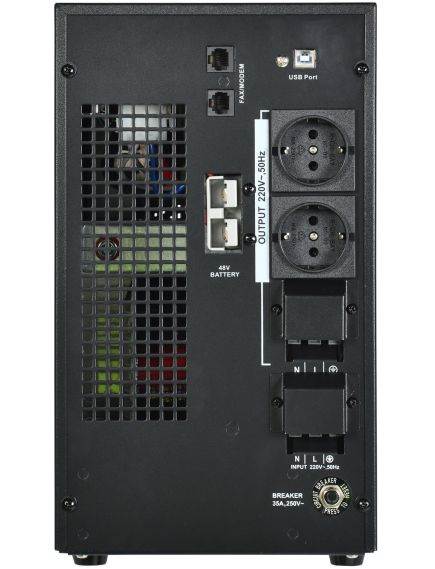 ITK ELECTRA LT ИБП однофазный линейно-интерактивный 5кВА/4кВт 2хSchuko LCD дисплей 48VDC без АКБ USB RJ45/11, изображение 4