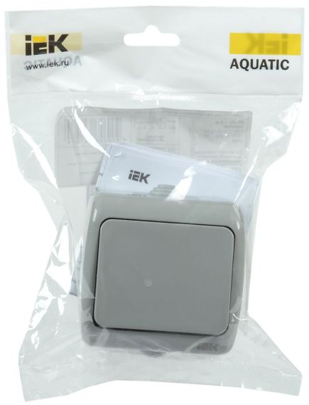 AQUATIC Выключатель 1-клавишный для открытой установки 10А IP54 ВС-20-1-0-А IEK, изображение 2