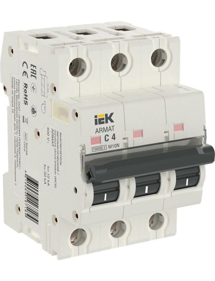 ARMAT Автоматический выключатель M10N 3P C 4А IEK