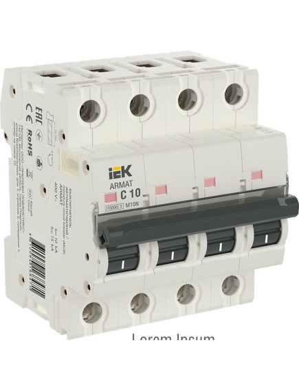 ARMAT Автоматический выключатель M10N 4P C 10А IEK
