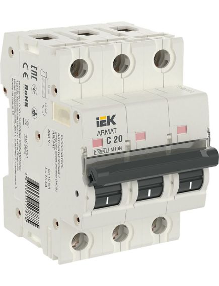 ARMAT Автоматический выключатель M10N 3P C 20А IEK