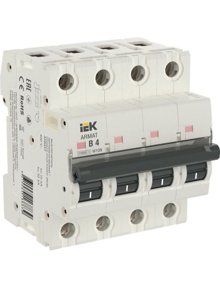 ARMAT Автоматический выключатель M10N 4P B 4А IEK