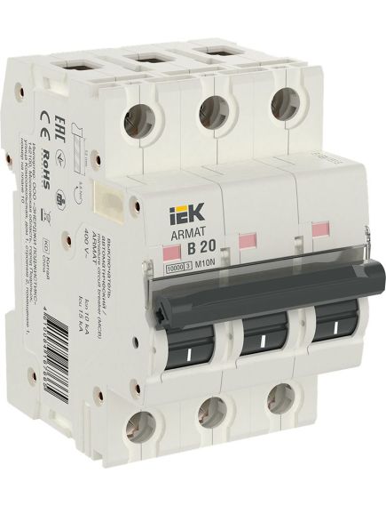 ARMAT Автоматический выключатель M10N 3P B 20А IEK