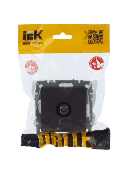 BRITE Розетка TV оконечная РТВ11-0-БрТБ темная бронза IEK, изображение 6