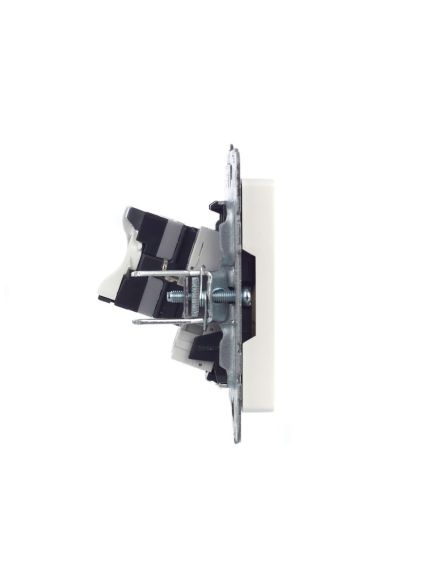 BRITE Розетка двойная RJ11+RJ45 кат.5E РК/Т12-БрЖ жемчуг IEK, изображение 8