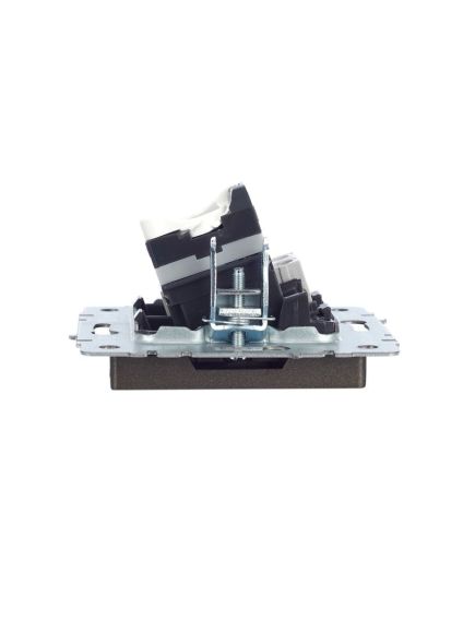 BRITE Розетка двойная RJ11+RJ45 кат.5E РК/Т12-БрТБ темная бронза IEK, изображение 6
