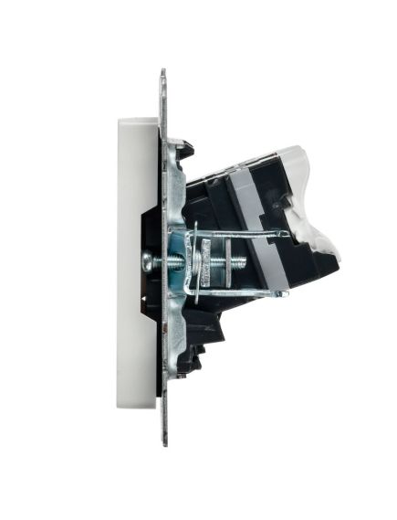 BRITE Розетка компьютерная двойная кат.5E RJ45 РК10-2-БрБ белый IEK, изображение 7