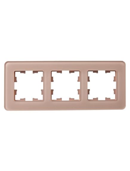 BRITE Рамка 3-местная РУ-3-2-Бр стекло дымчатый RE IEK, изображение 6