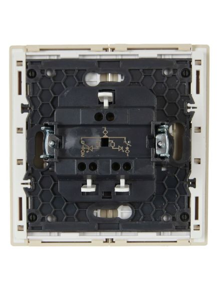 FORTE&PIANO Выключатель 2-клавишный с индикацией 10А FP406 ваниль IEK, изображение 6