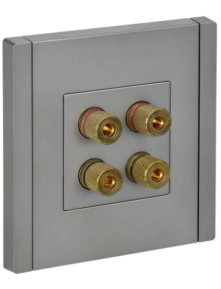 FORTE&PIANO Аудиорозетка 4-местная FP539 сталь IEK