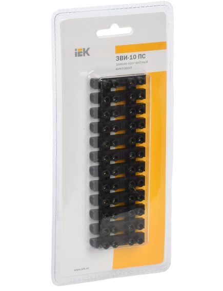Зажим винтовой ЗВИ-20 н/г 4-10мм2 12пар черные IEK, изображение 4
