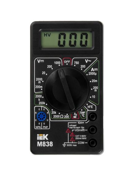 Мультиметр цифровой Universal M838 IEK, изображение 5