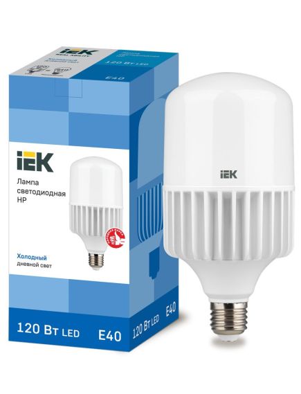 Лампа светодиодная HP 120Вт 230В 6500К E40 IEK