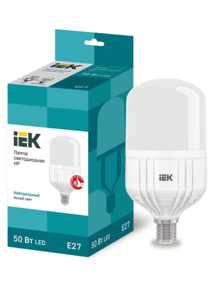Лампа светодиодная HP 50Вт 230В 4000К E27 IEK