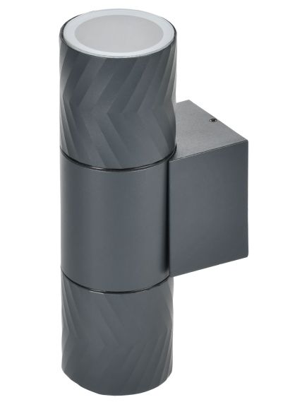 LIGHTING Светильник уличный 5108 настенный под лампу 2хGU10 IP65 серый IEK