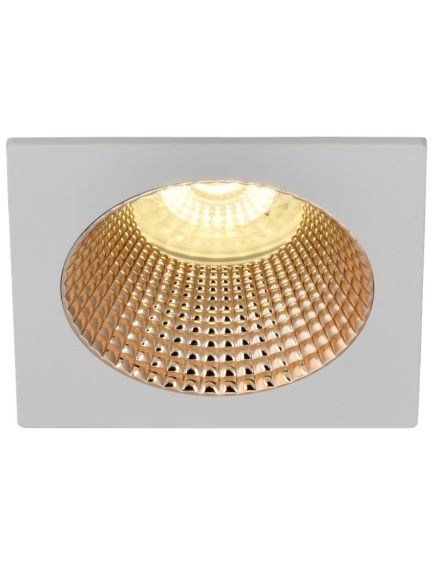 LIGHTING Светильник 4110 встраиваемый поворотный под лампу GU10 белый/золото пластик IEK, изображение 4