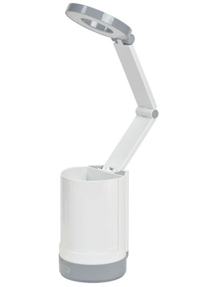 LIGHTING Светильник светодиодный настольный 2012 5Вт пантограф с карманом белый IEK