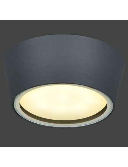 LIGHTING Светильник уличный 5104 потолочный под лампу GX53 IP65 серый IEK, изображение 3
