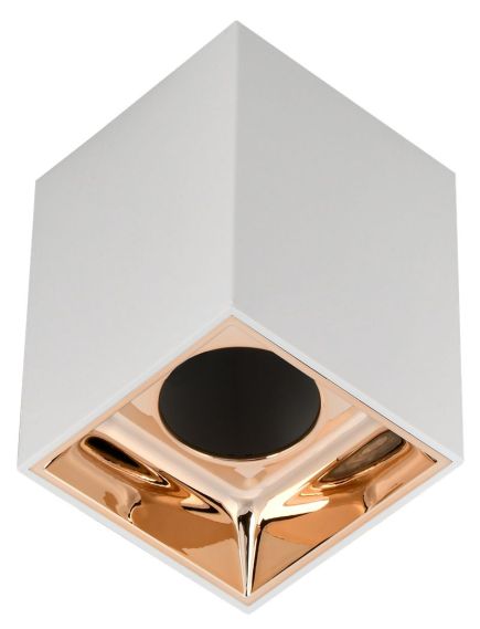 LIGHTING Светильник 4112 накладной потолочный под лампу GU10 белый/золото пластик IEK