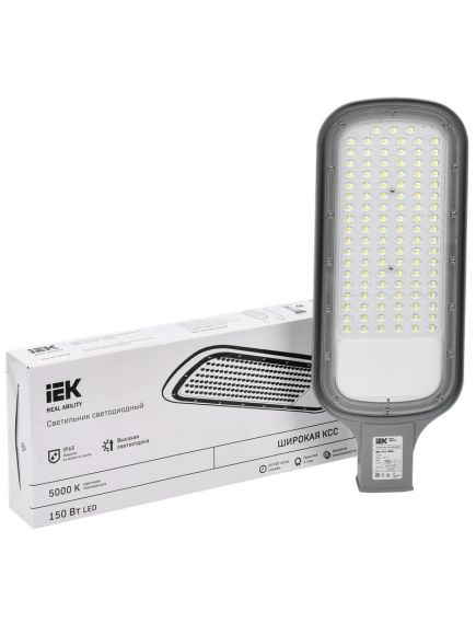 Светильник светодиодный консольный ДКУ 1012-150Ш 5000К IP65 серый IEK, изображение 3