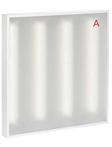 LIGHTING PRO Светильник светодиодный ДВО 2001A 30Вт 5000К IP40 588х588мм Грильято призма БАП 3ч IEK, изображение 6