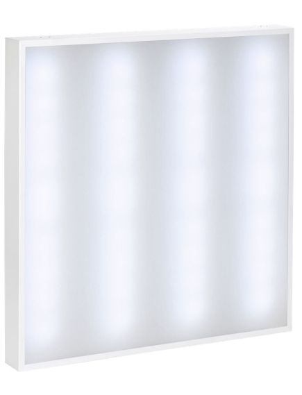 LIGHTING PRO Светильник светодиодный ДВО 2001D 40Вт 5000К IP40 588х588мм Грильято опал Dali IEK, изображение 7