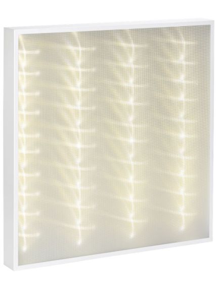 LIGHTING PRO Светильник светодиодный ДВО 2001D 40Вт 3000К IP40 588х588мм Грильято микропризма Dali IEK, изображение 4