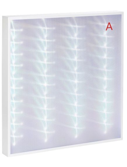 LIGHTING PRO Светильник светодиодный ДВО 2001A 30Вт 6500К IP40 588х588мм Грильято микропризма БАП 3ч IEK, изображение 2