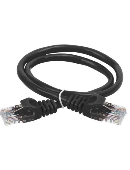 ITK Коммутационный шнур (патч-корд) кат. 6 UTP PVC 15м черный