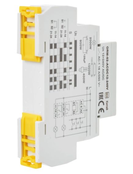 Реле интерфейсное ORM 3 1NO+1NC 24В DC IEK, изображение 3