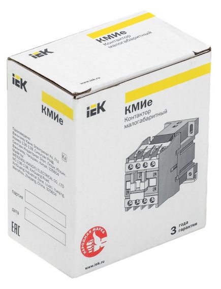 Контактор КМИе-10910 9А 230В/АС3 1NO GENERICA, изображение 2