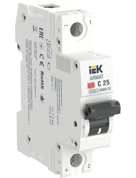 ARMAT Автоматический выключатель M06N-DC 1P C 25А IEK