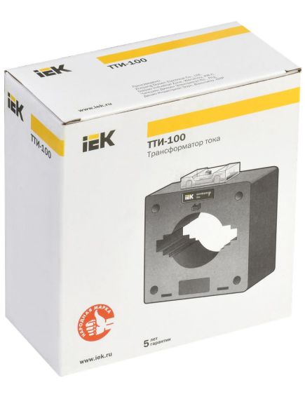 Трансформатор тока ТТИ-100 2500/5А 15ВА 0,5S IEK, изображение 2