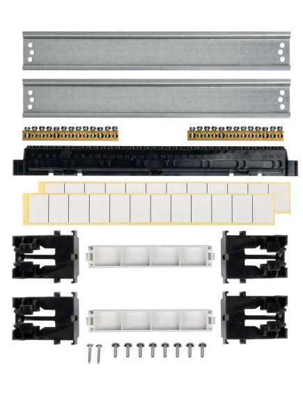 TEKFOR Корпус пластиковый ЩРН-П-24 IP41 черная прозрачная дверь IEK, изображение 3