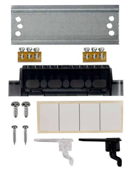 UNION Compact Корпус пластиковый ЩРН-П-4 IP41 черная прозрачная дверь IEK, изображение 4