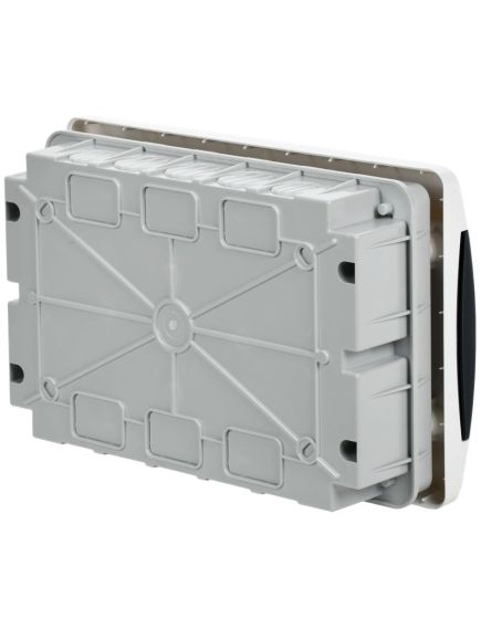 UNION Compact Корпус пластиковый ЩРВ-П-12 IP41 черная прозрачная дверь IEK, 3 image