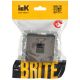 BRITE Розетка компьютерная RJ45 кат.6 РК11-БрТБ темная бронза IEK, 2 image