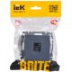 BRITE Розетка компьютерная RJ45 кат.5E РК10-БрМ маренго IEK, изображение 2