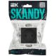 SKANDY Розетка без заземления с защитными шторками 10А SK-R01T титан IEK, 2 image